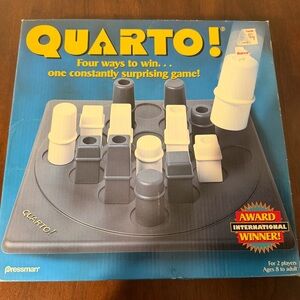 Vintage Quarto 1997 Gigamic 2-Player  Board Game New